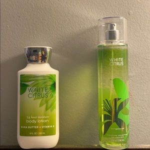 Bath & Body Works White Citrus Lotion & Spray